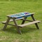 Convertible Wooden Sand and Water Table for your Toddlers Outdoor Playset Featuring 2 Play Box and a Removable Top that Transforms into Kids Picnic Table